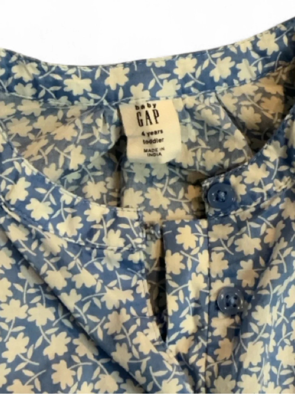 GAP Floral Button-Front Blouse Girls 4yrs Toddler